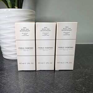 3- Merle Norman Hex Oil Free Deodorant Roll-On 2 oz  NEW